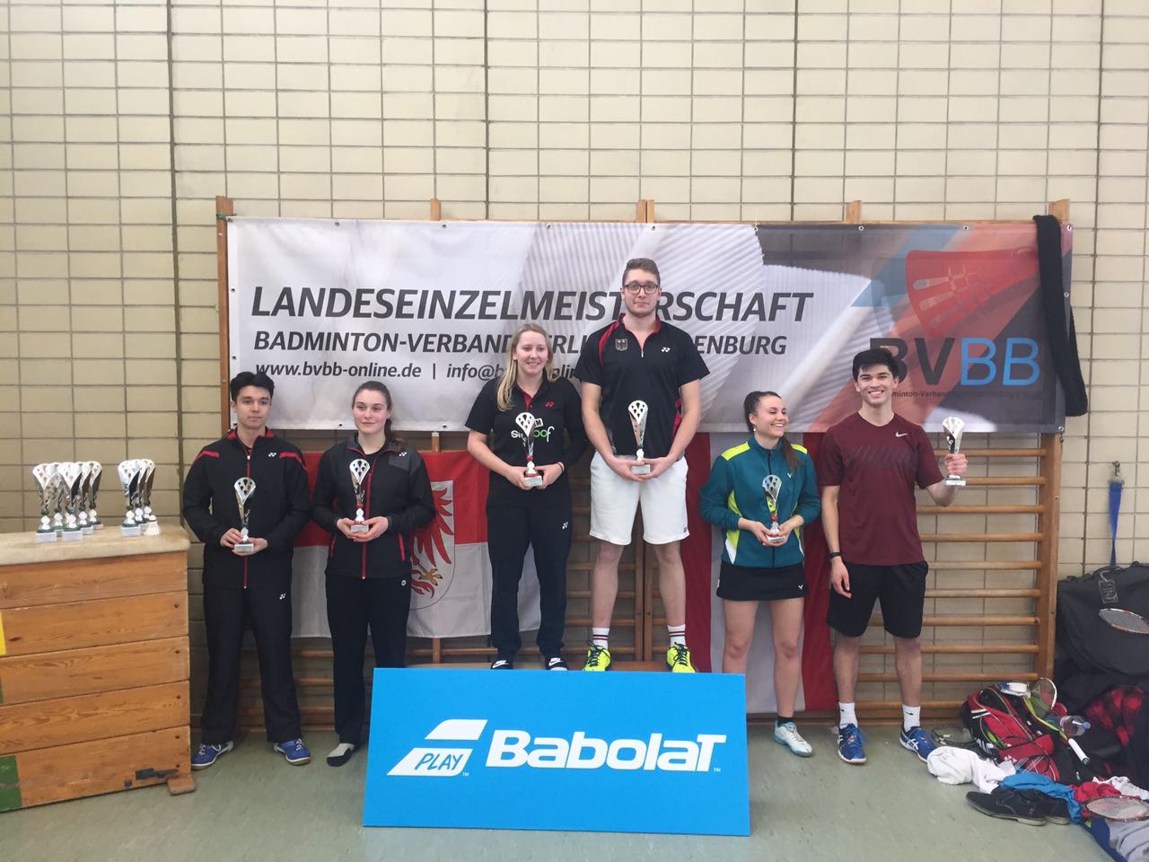 Foto der Siegerehrung im Mixed bei der LEM U22 (2017)