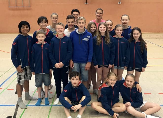 Teamfoto während der 1. Norddeutschen Rangliste U13 & U15 in Merseburg