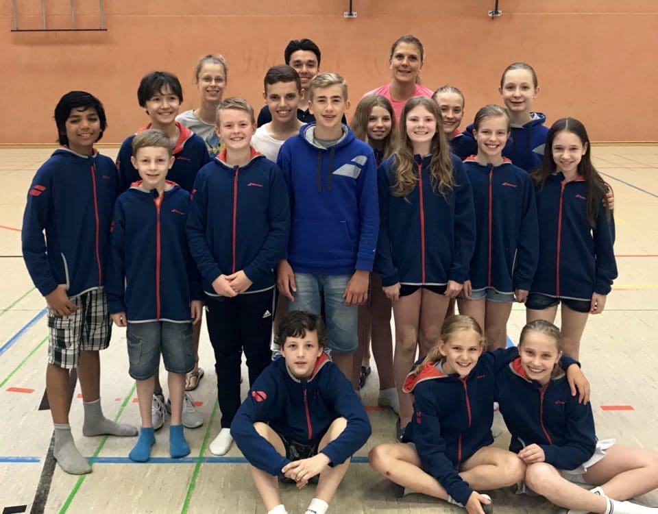 Teamfoto während der 1. Norddeutschen Rangliste U13 & U15 in Merseburg