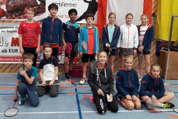 Gruppenbild aus Liebenau vom Wertungsturnier der German Masters Serie U11/U13