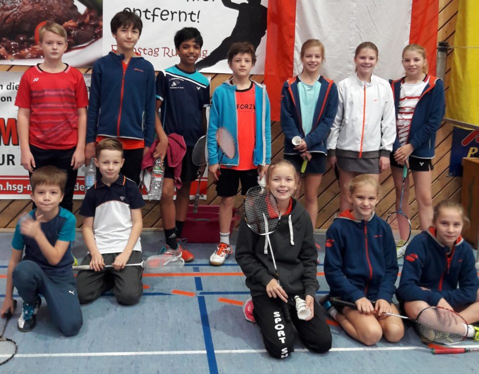 Gruppenbild aus Liebenau vom Wertungsturnier der German Masters Serie U11/U13