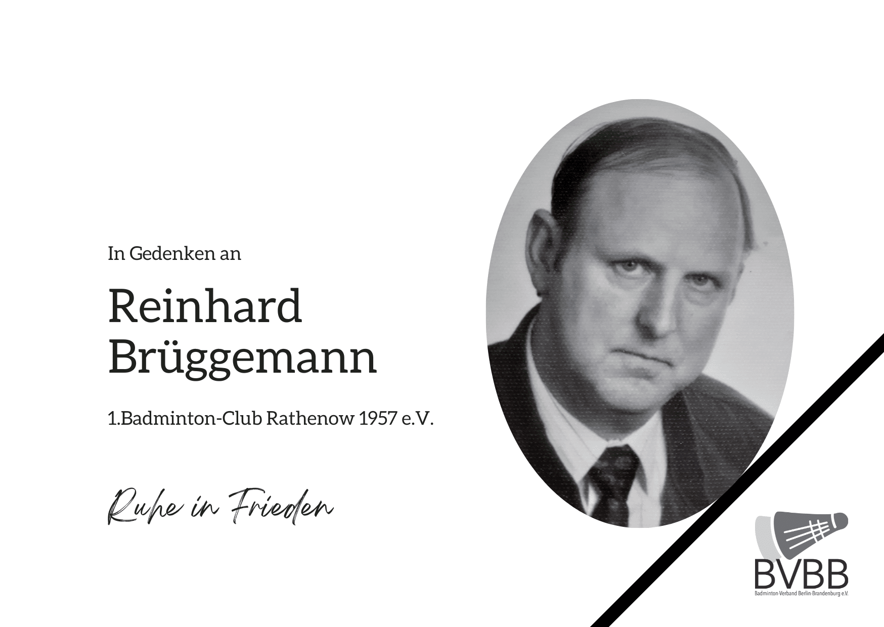 Nachruf Reinhard Brüggemann