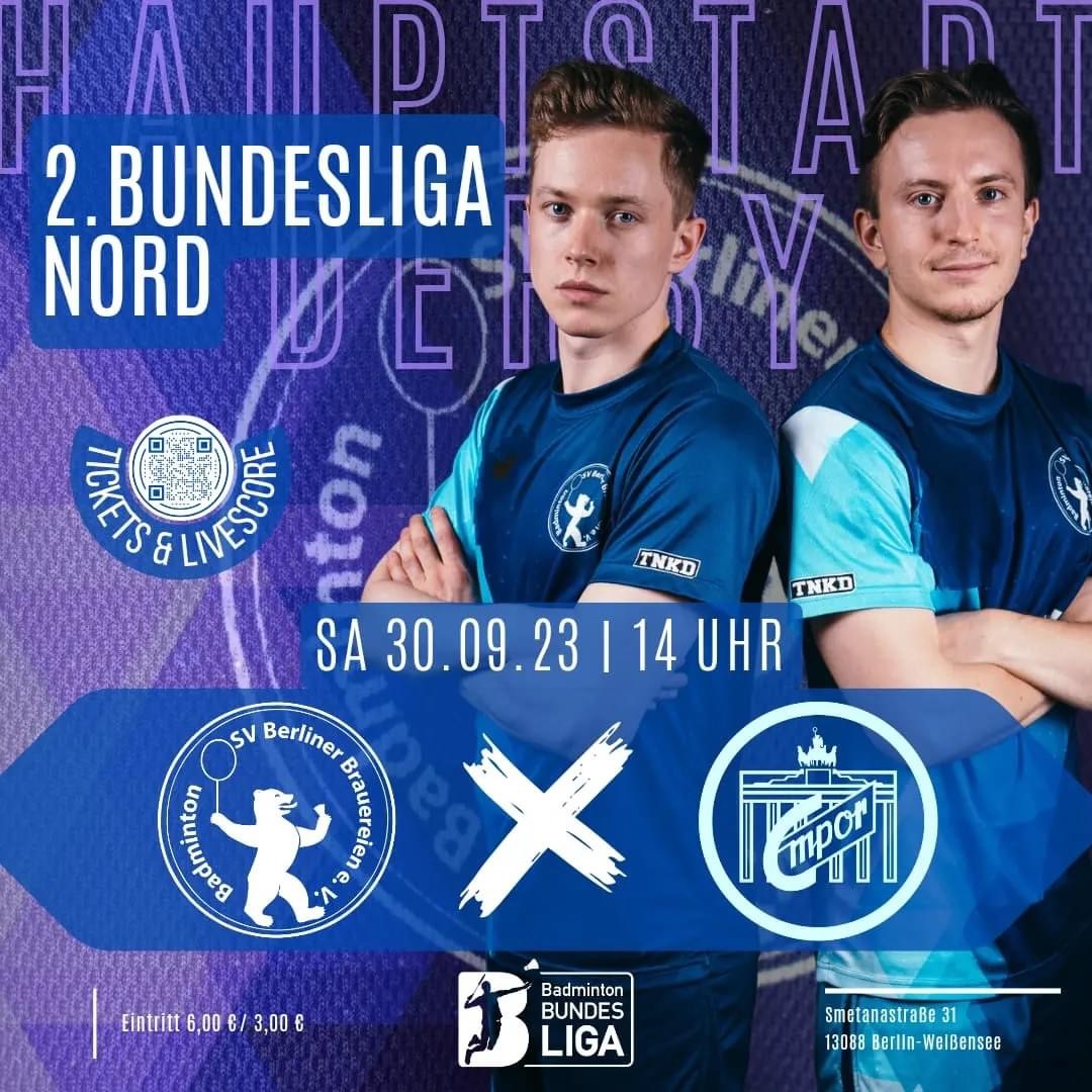 Berlinderby zum Heimspielauftakt der neuen Bundesliga-Saison // 30.09.23 - 14 Uhr