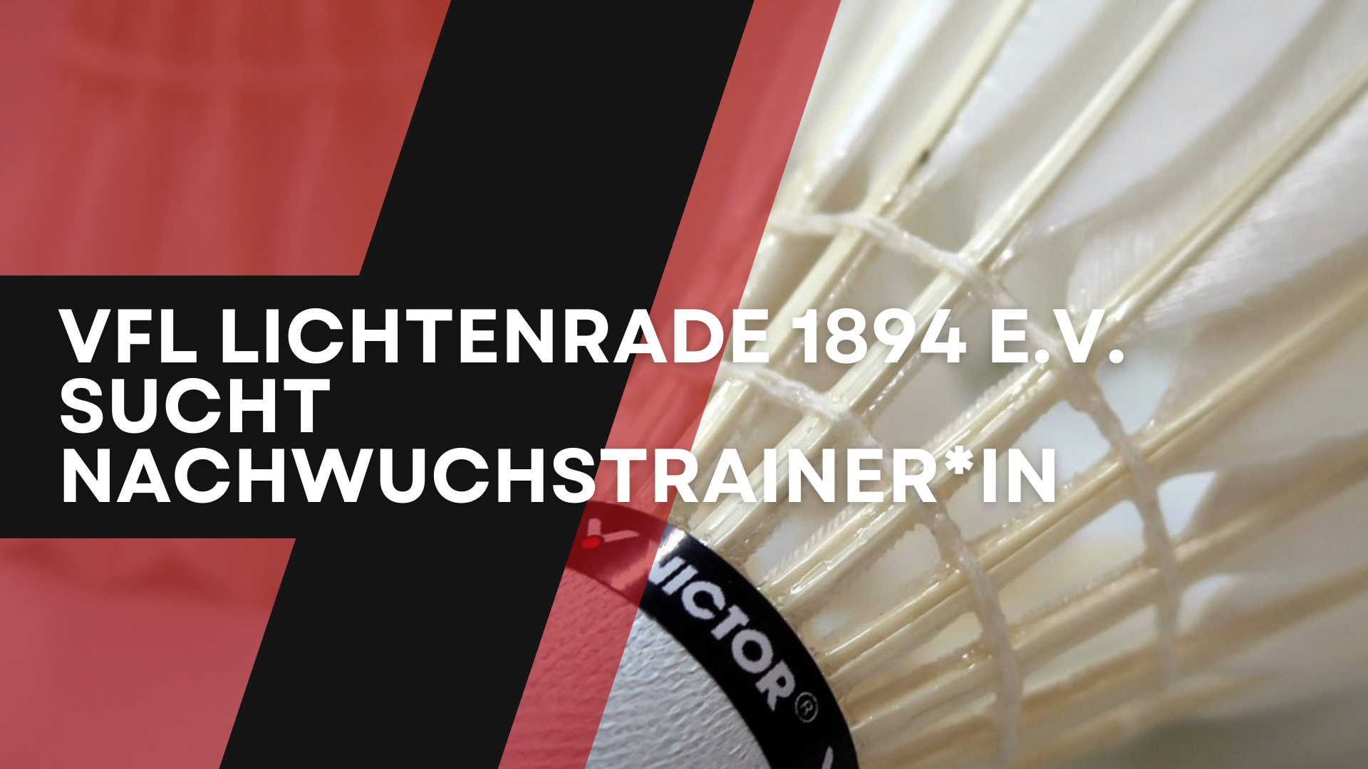 VfL Lichtenrade 1894 e.V. sucht Nachwuchstrainer*in