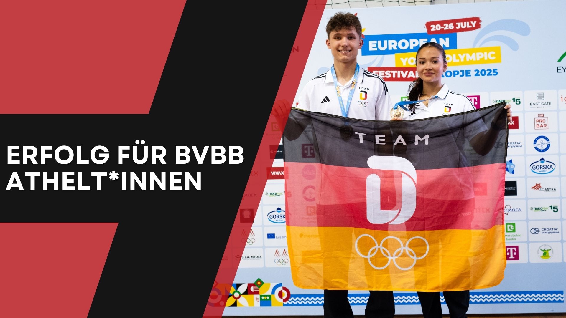 Gold für Laira Röhl und Milan Zeisig beim Europäischen Olympische Jugendfestival 2025