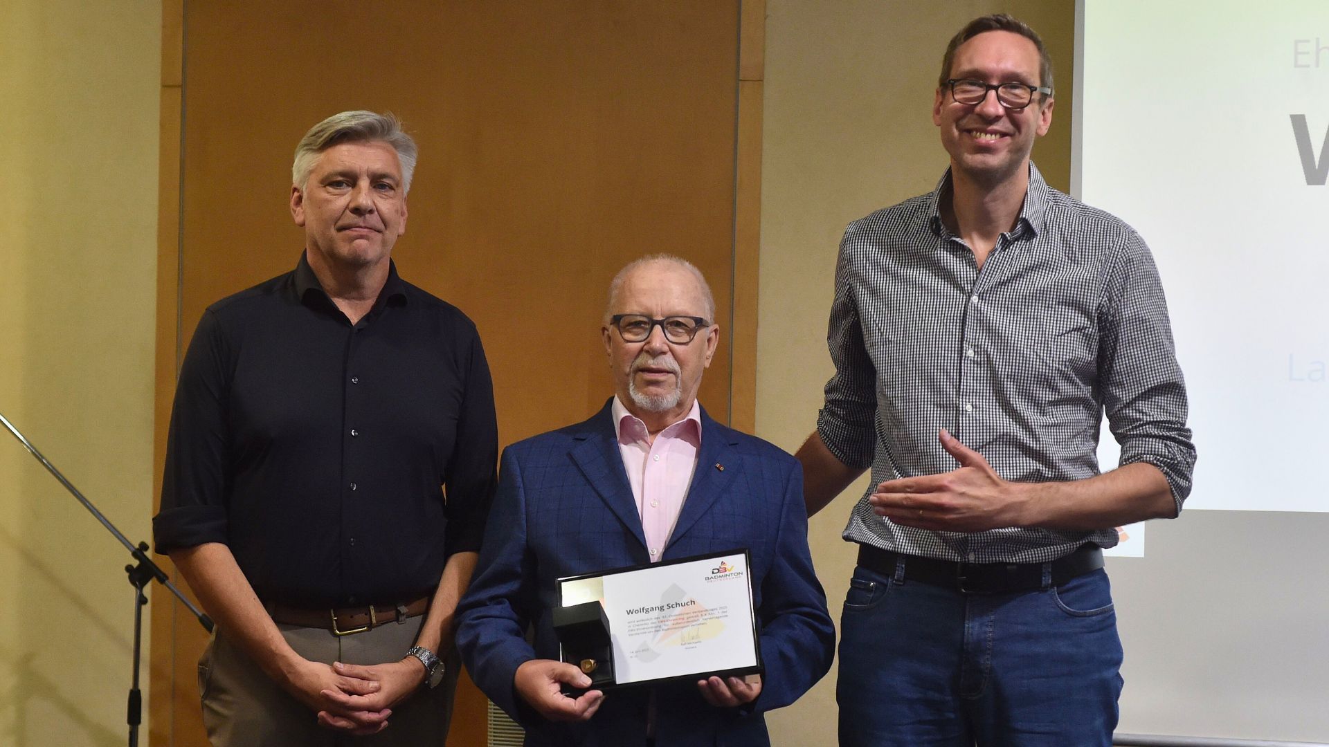Ehrung für Wolfgang Schuch – Ein Leben für den Badmintonsport