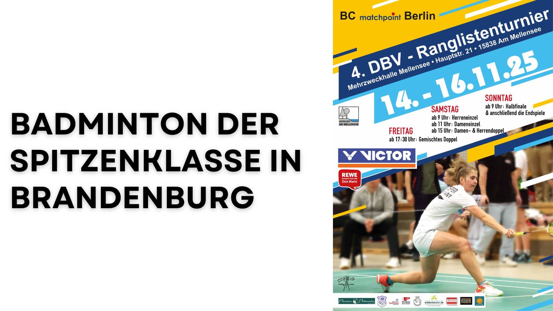 Badminton-Elite – Deutschlands Beste zu Gast in Am Mellensee!