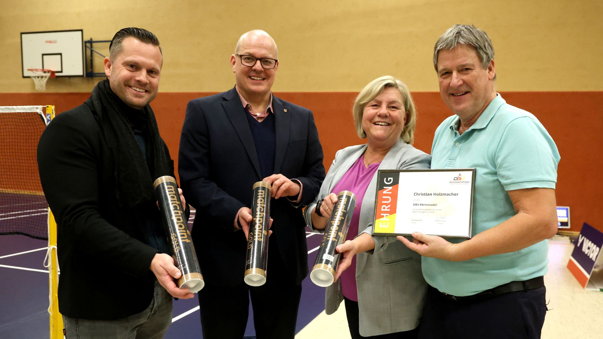 Ehrung für 40 Jahre Schiedsrichter-Engagement