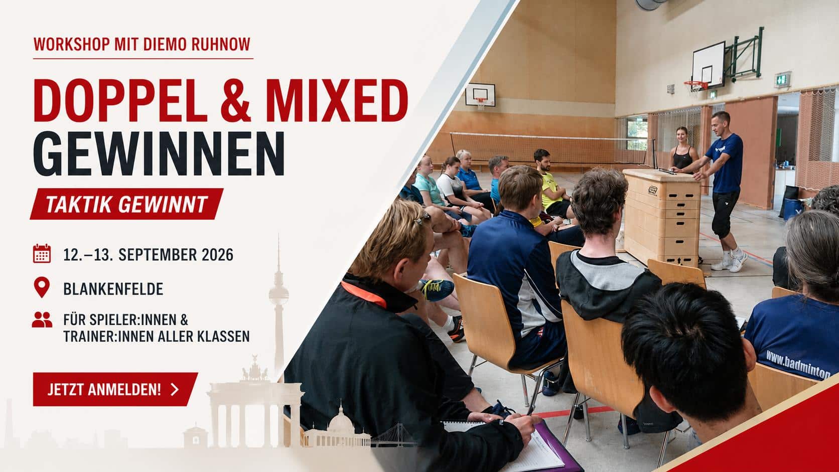 Ankündigung Workshop mit Diemo Ruhnow in Blankenfelde am 12./13.09.2026