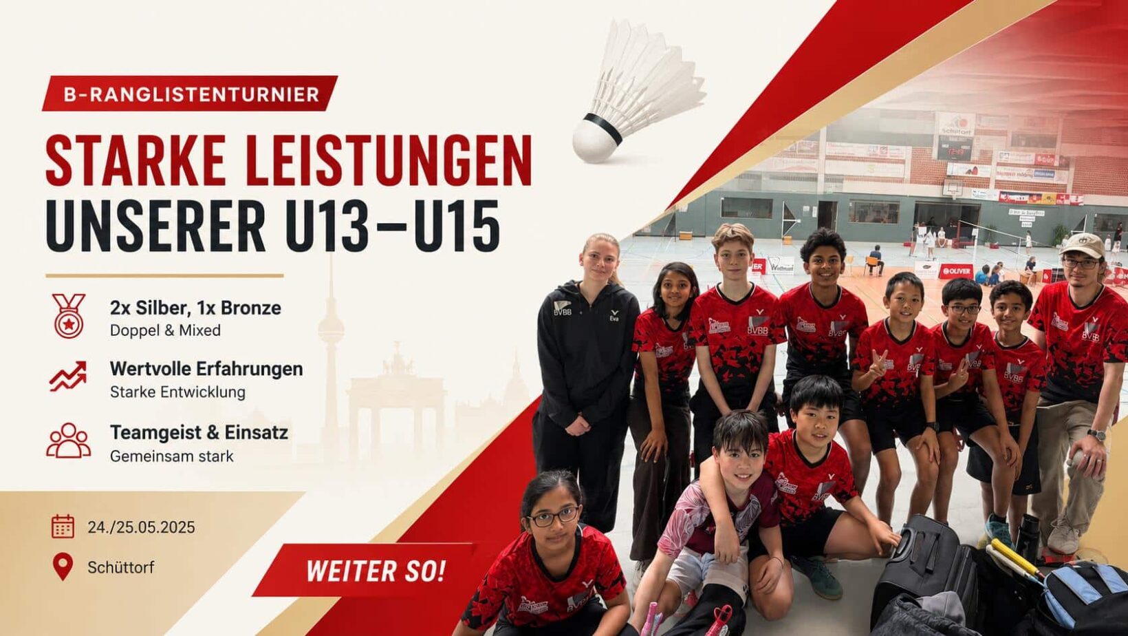 Viele enge Spiele und Entwicklungsschritte in Schüttorf