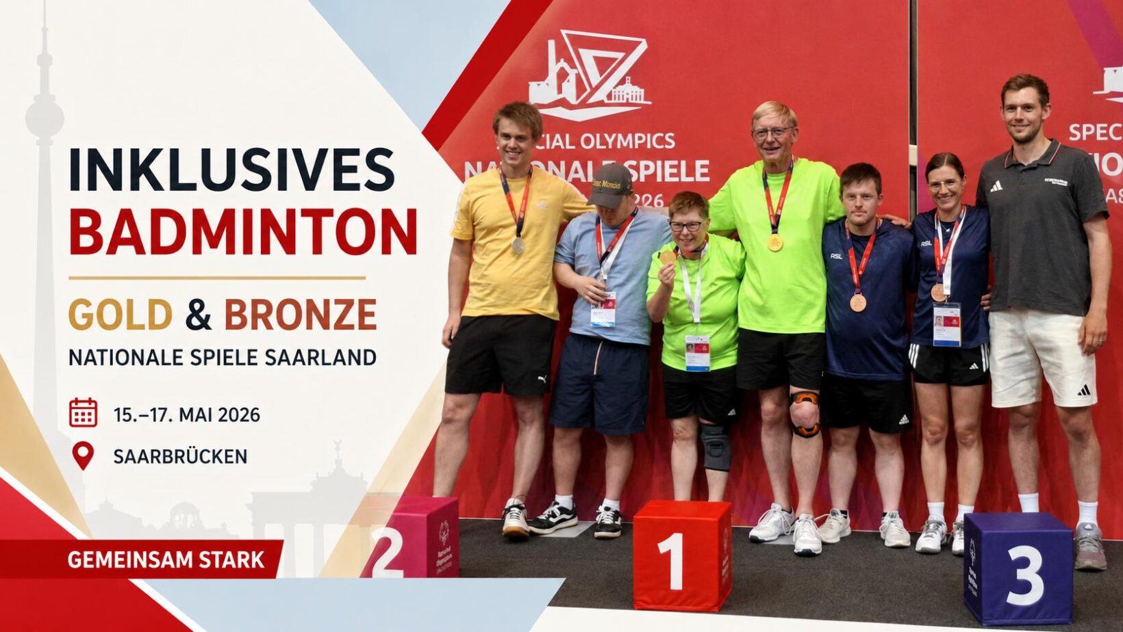 Corinna Fisch berichtet: Inklusives Badminton live – Nationale Spiele von Special Olympics im Saarland
