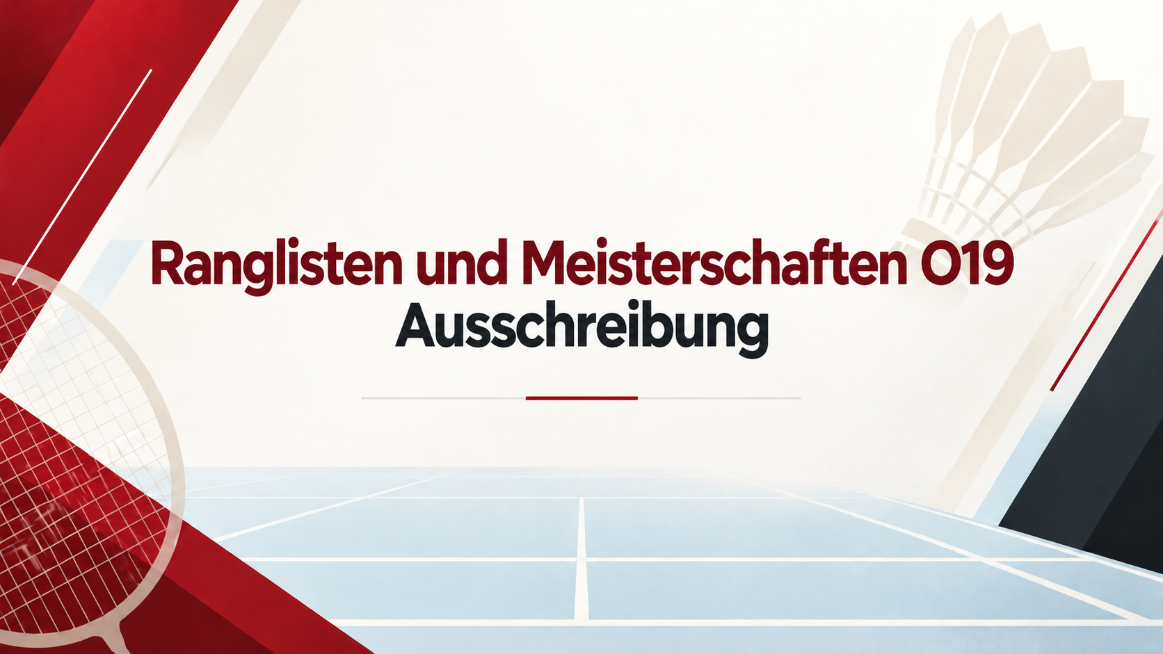 Ausschreibung 1. C-RLT O19 Doppel / Mix – 12.09./13.09.2026
